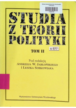 Jabłoński studia z teorii polityki Tom II