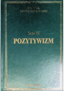 Historia Literatury Polskiej Pozytywizm Tom VI