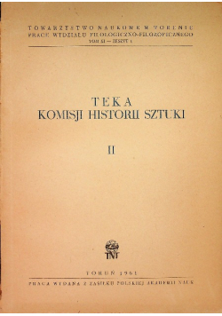 Teka komisji historii sztuki Tom II