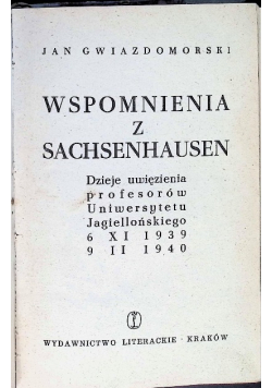 Wspomnienia z Sachsenhausen