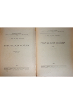 Psychologia Ogólna Tom I i II