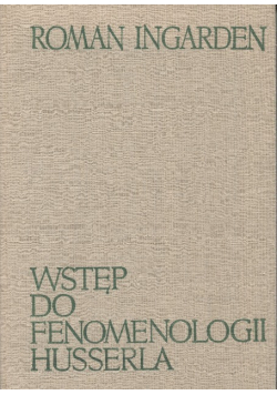 Wstęp do fenomenologii Husserla