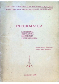 Informacja Radiestezja Geotronika Biotronika