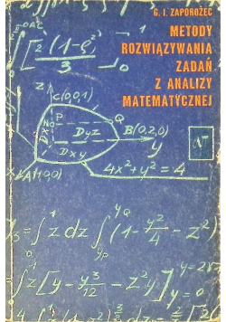Metody rozwiązywania zadań z analizy matematycznej