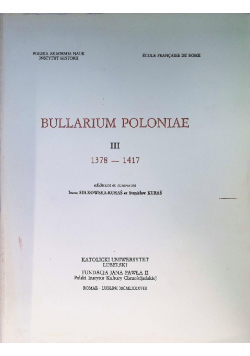 Bullarium Poloniae III