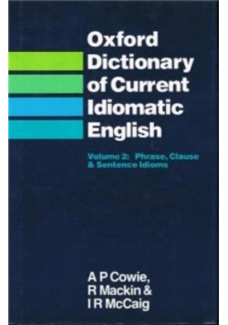 Oxford dictionary of current idiomatic english