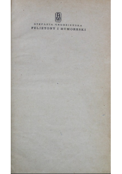 Felietony i humoreski
