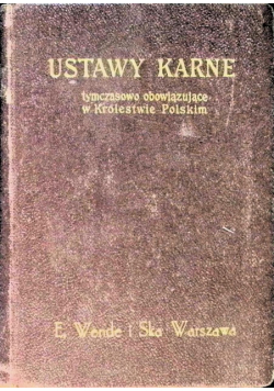 Kodeks karny tymczasowo obowiązujący w Królestwie Polskim 1917 r.