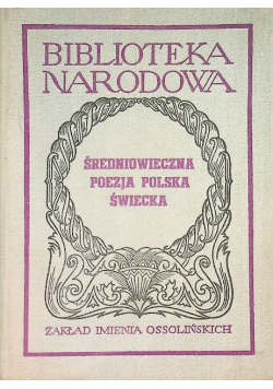 Średniowieczna poezja polska świecka