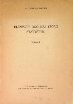 Elementy ogólnej teorii statystyki
