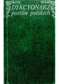 Dykcyonarz poetów polskich