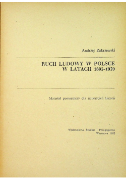 Ruch ludowy w Polsce w latach 1895 - 1939