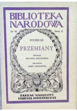 Owidiusz Przemiany