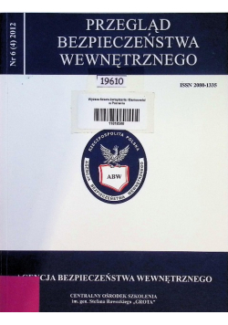Przegląd bezpieczeństwa wewnętrznego Nr 6 / 12