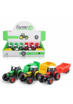 Traktor z przyczepą mix