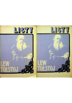 Tołstoj Listy Tom I i II