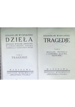 Wyspiański Dzieła Tom II Tragedje 1924 r.