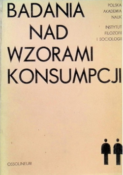 Badania nad wzorami konsumpcji