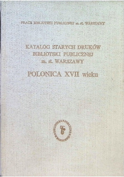 Katalog starych druków Biblioteki Publicznej m st Warszawy