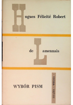 De lamennais wybór pism