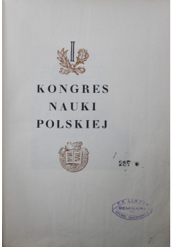 I Kongres Nauki Polskiej