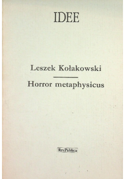 Idee horror metaphysicus