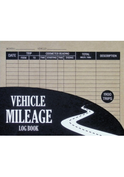 Vehicle Mileage Log Book