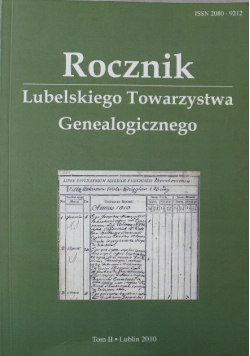 Rocznik Lubelskiego Towarzystwa Genealogicznego Tom II
