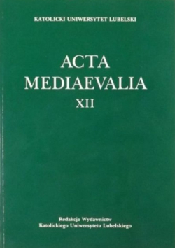 Acta Mediaevalia XII