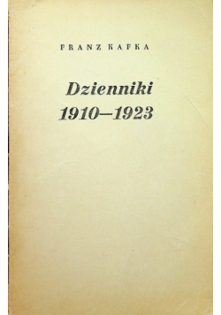 Kafka Dzienniki (1910 - 1925)