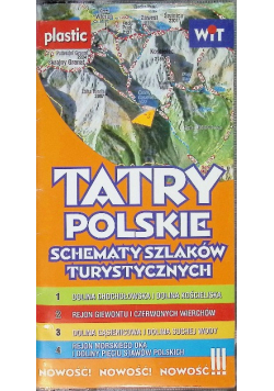 Schematy szlaków turystycznych. Tatry mapa