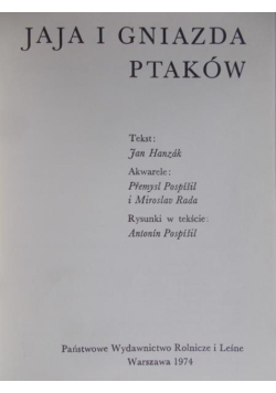 Jaja i gniazda ptaków