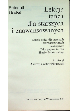 Lekcje tańca dla starszych i zaawansowanych