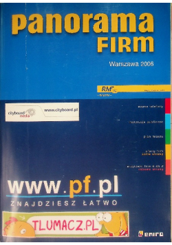 Panorama Firm Warszawa 2006