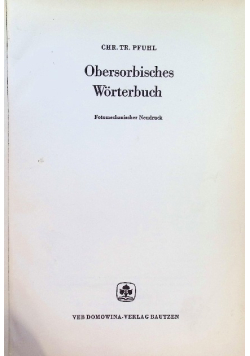 Obersorbisches Worterbuch