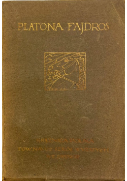 Platona Fajdros, 1922 r.