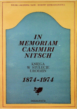 In memoriam casimiri nitsch
