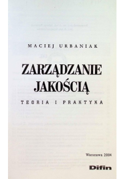 Zarządzanie jakoscią