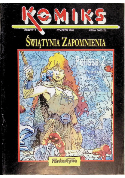 Komiks Zeszyt 7 Styczeń 1991 Świątynia Zapomnienia Pelissa 2