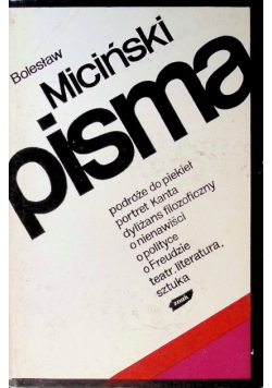 Miciński Pisma