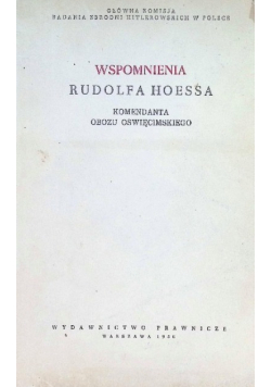 Wspomnienia Rudolfa Hoessa
