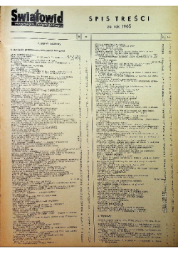 Magazyn turystyczny światowid Rok 1965