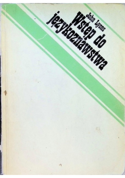Wstęp do językoznawstwa