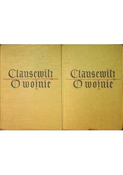 O wojnie. Tom 1 i 2