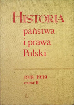 Historia państwa i prawa Polski Tom II