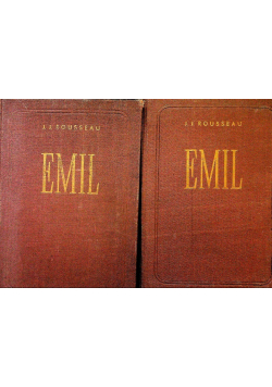 Emil  czyli o wychowaniu Tom 1 i 2