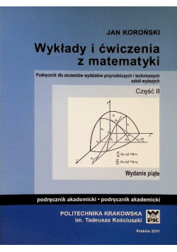 Wykłady i ćwiczenia z matematyki Część 2