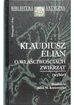 O właściwościach zwierząt