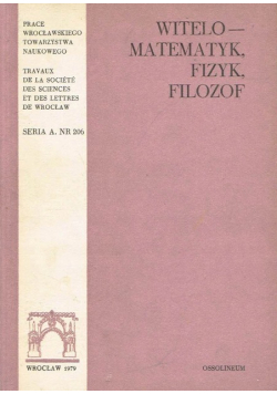 Witelo Matematyk fizyk Filozof
