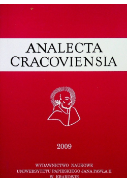 Analecta Cracoviensia 2009